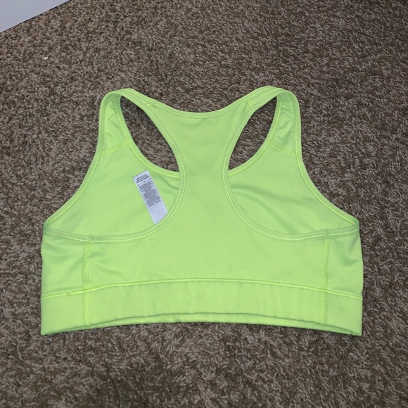 NIKE SPORTS BRA NEON YELLOW - Picture 3 of 3